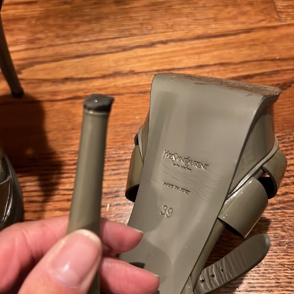 YSL  Tribute Heels Grey Heels - Picture 4 of 8